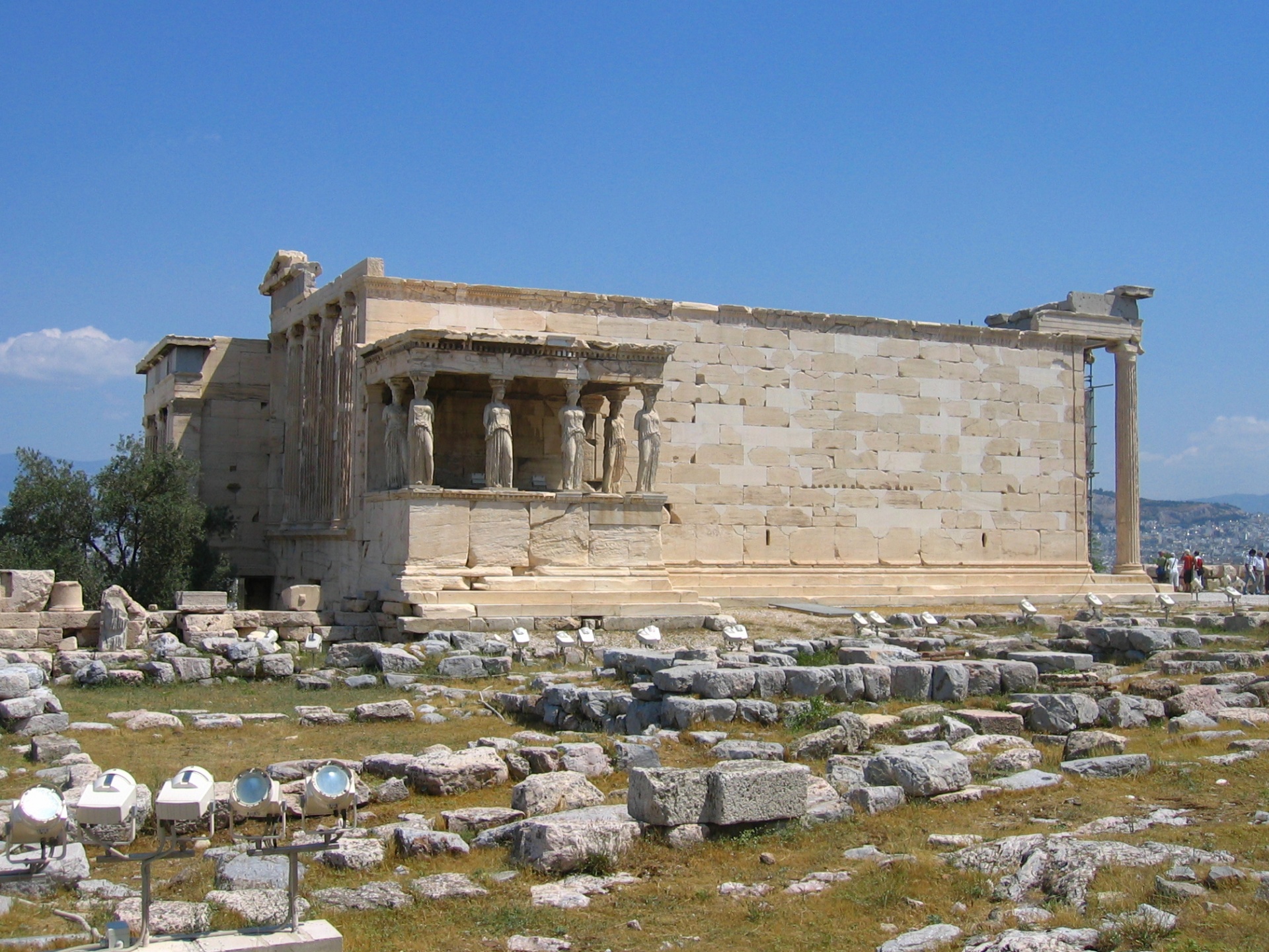 athenian acropolis erechtheion free photo