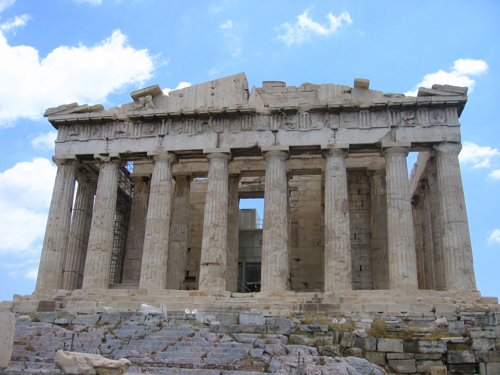 athenian acropolis temple free photo