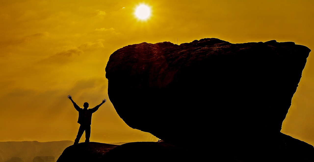 climb the activity silhouette free photo