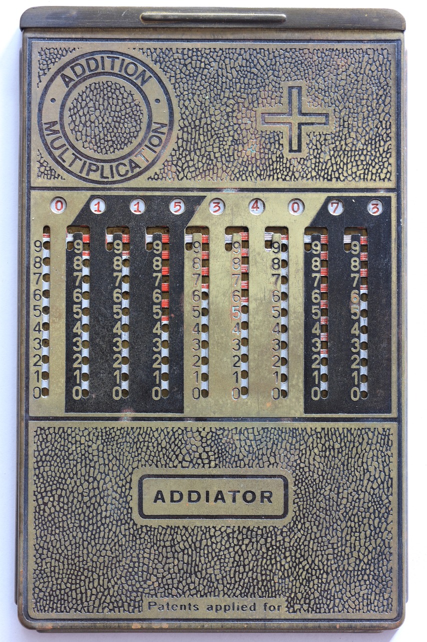 addiator mechanical calculator free photo