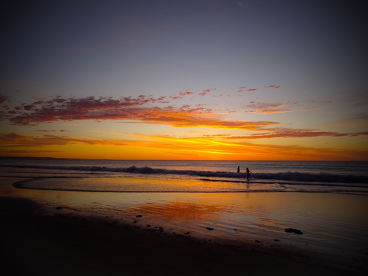 adelaide moana beach beach sunset free photo