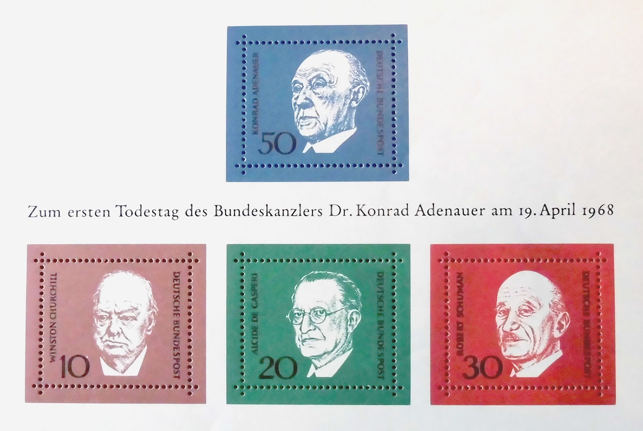adenauer stamp date of death free photo