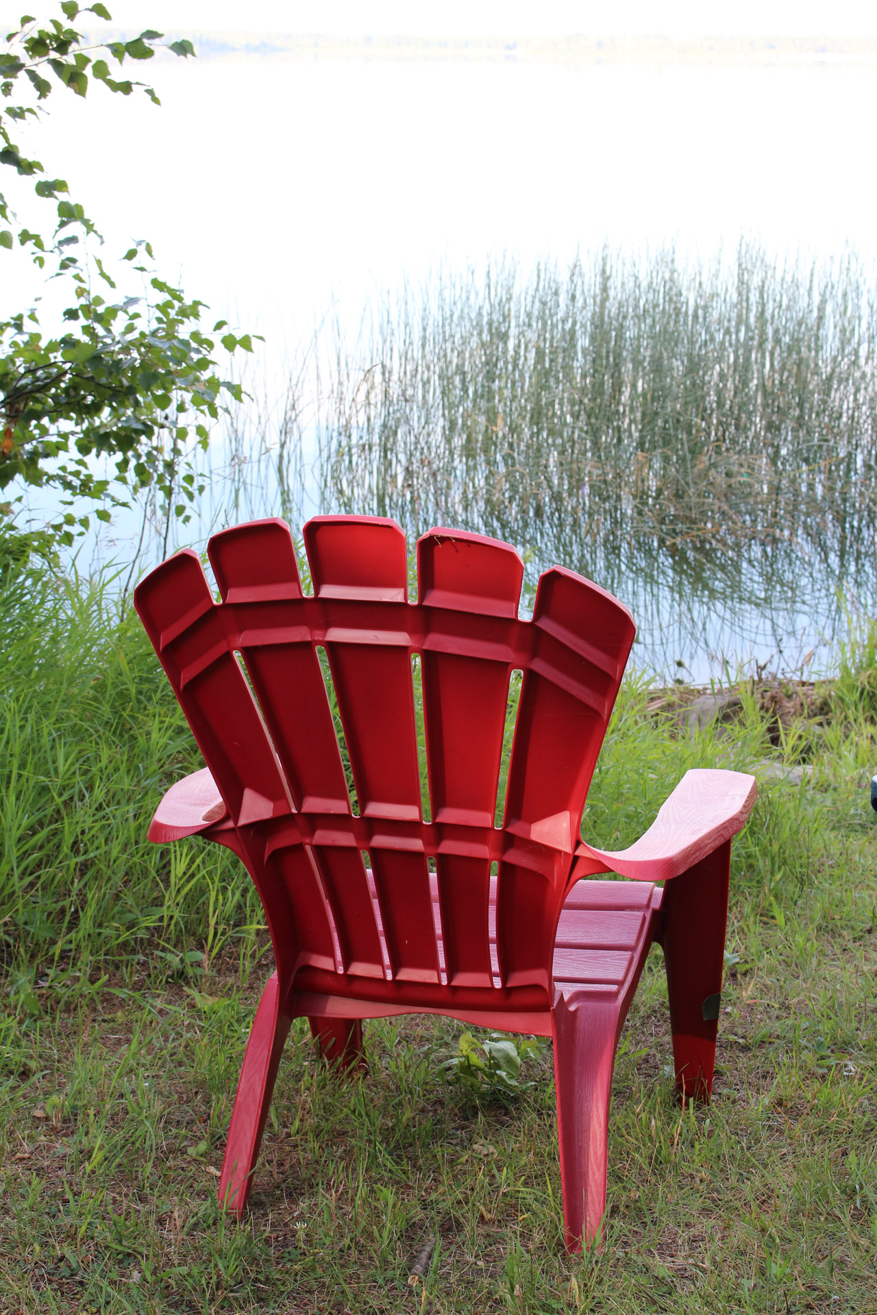 adirondack chairs lake free photo