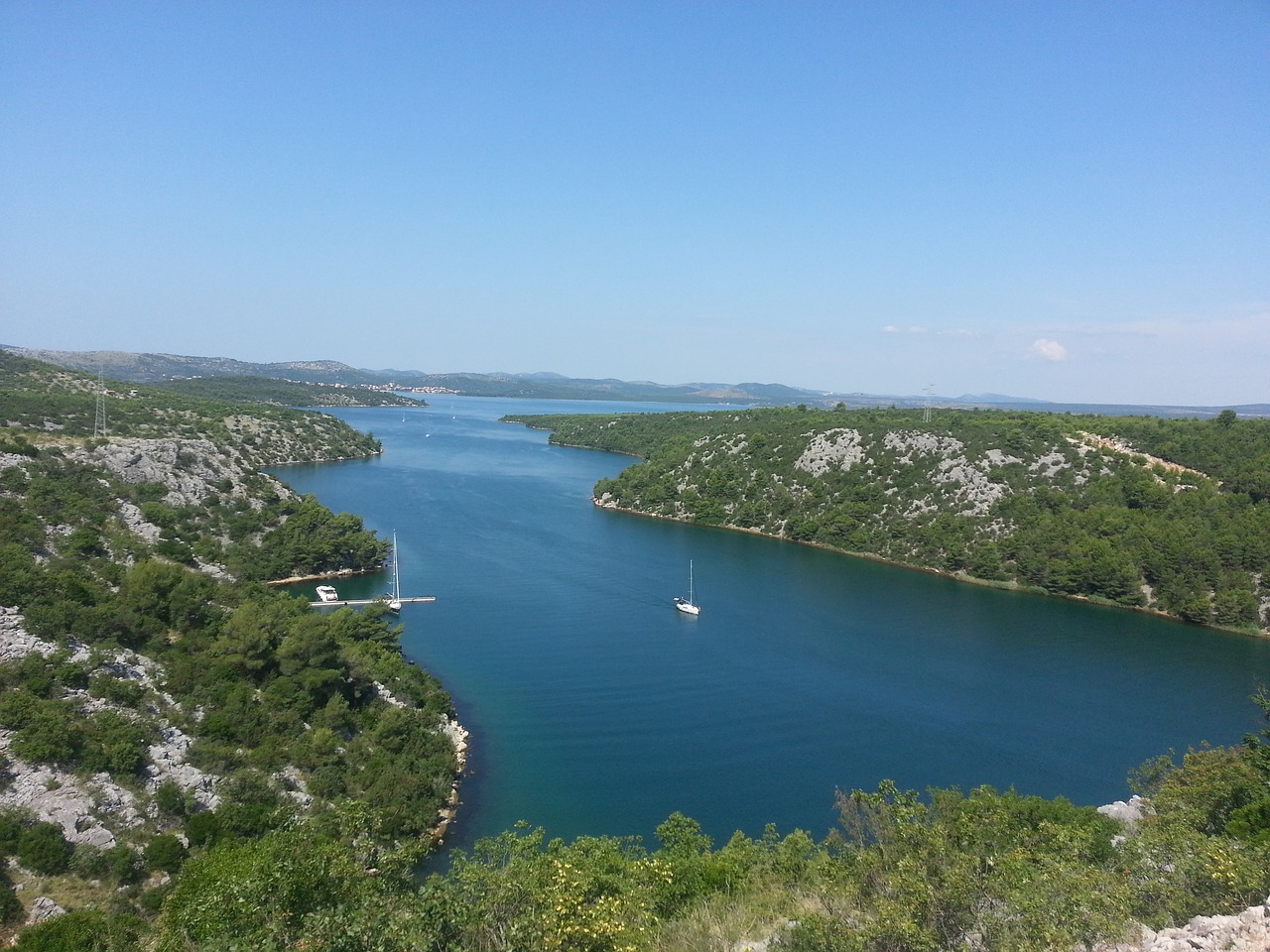 adriatic sea croatia skradin free photo