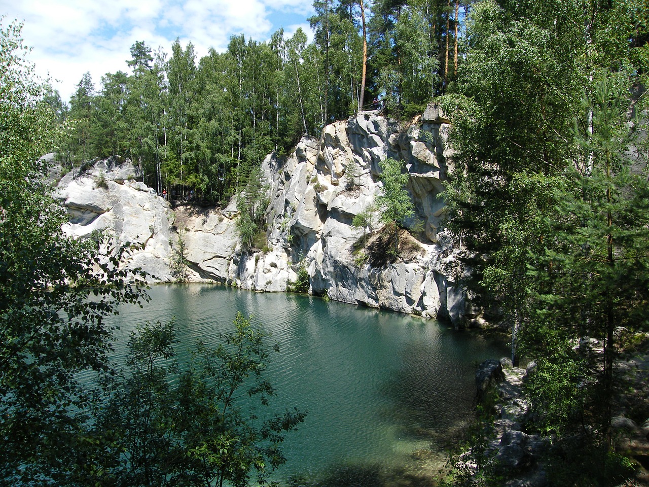 adršpach czech republic flooded quarry free photo