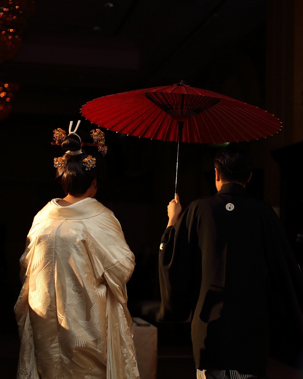 adult back view ceremony free photo