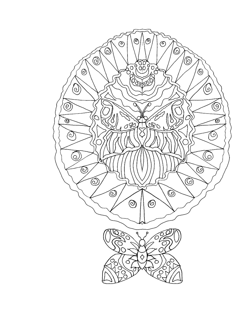 adult coloring page coloring book free photo