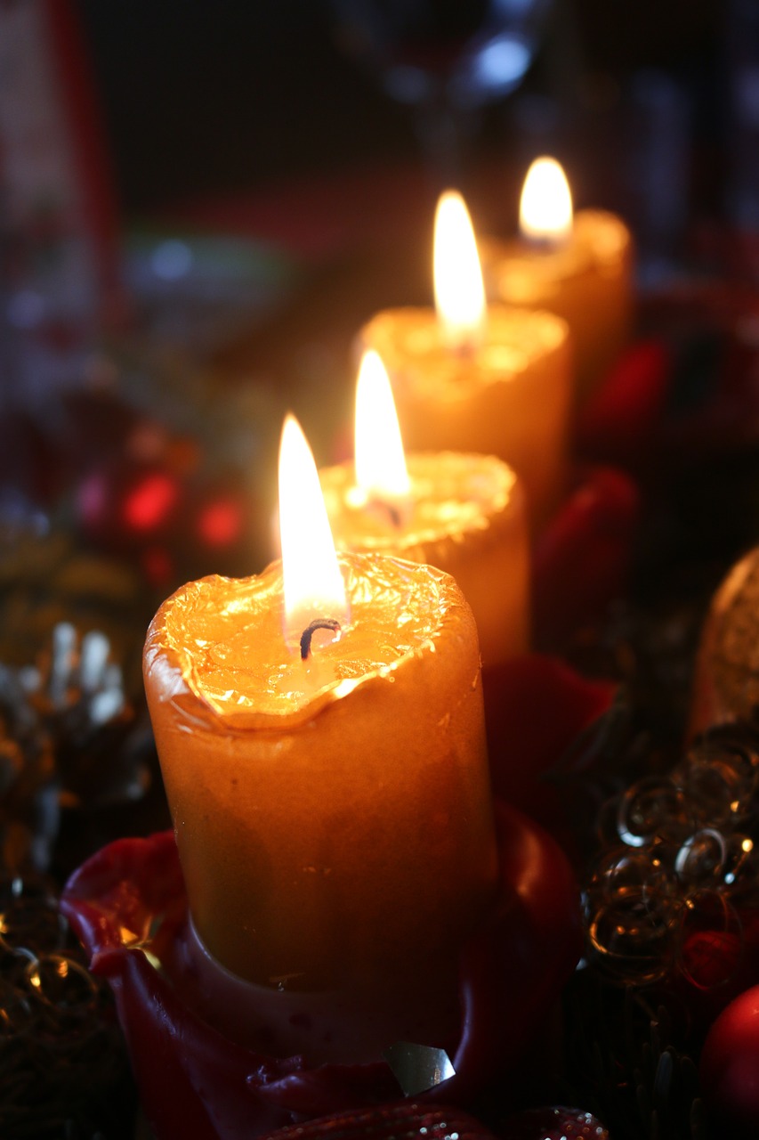 advent candle christmas time free photo