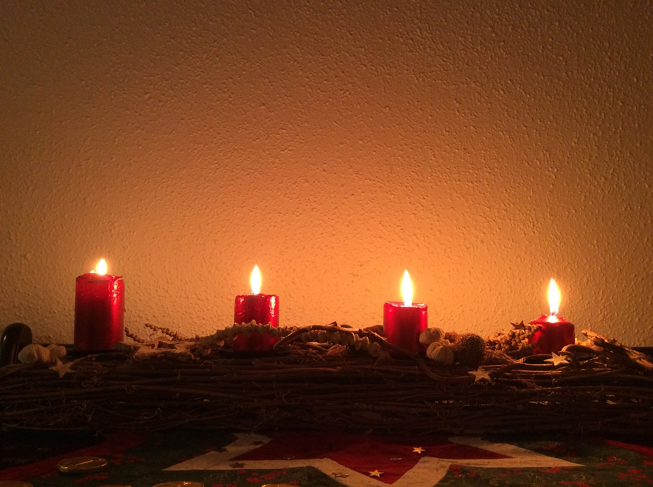 advent christmas candlestick free photo