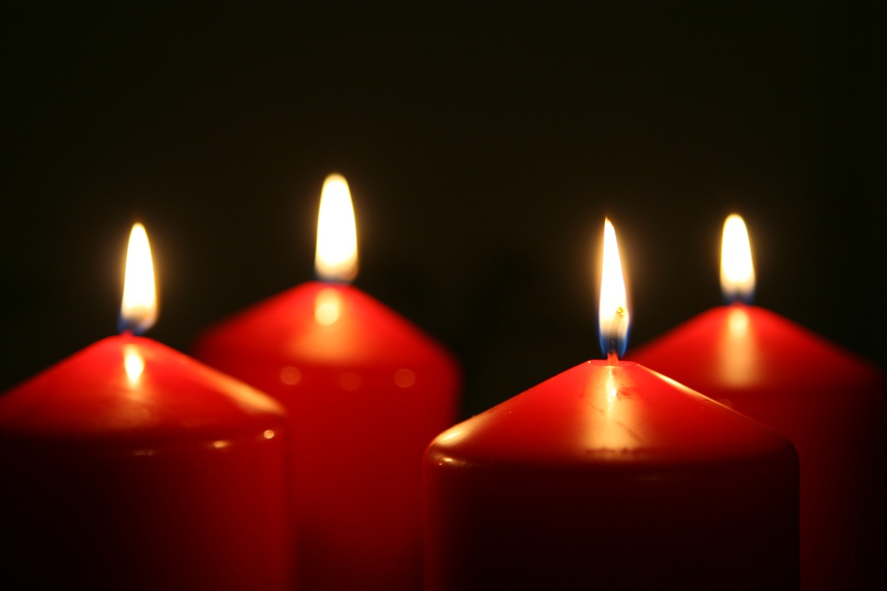 advent candlelight christmas free photo