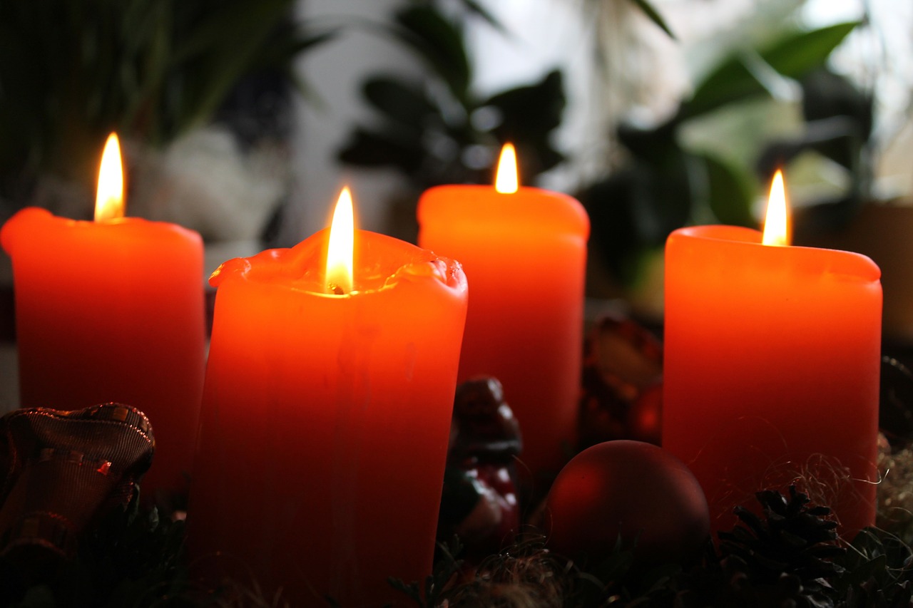 advent candles christmas free photo