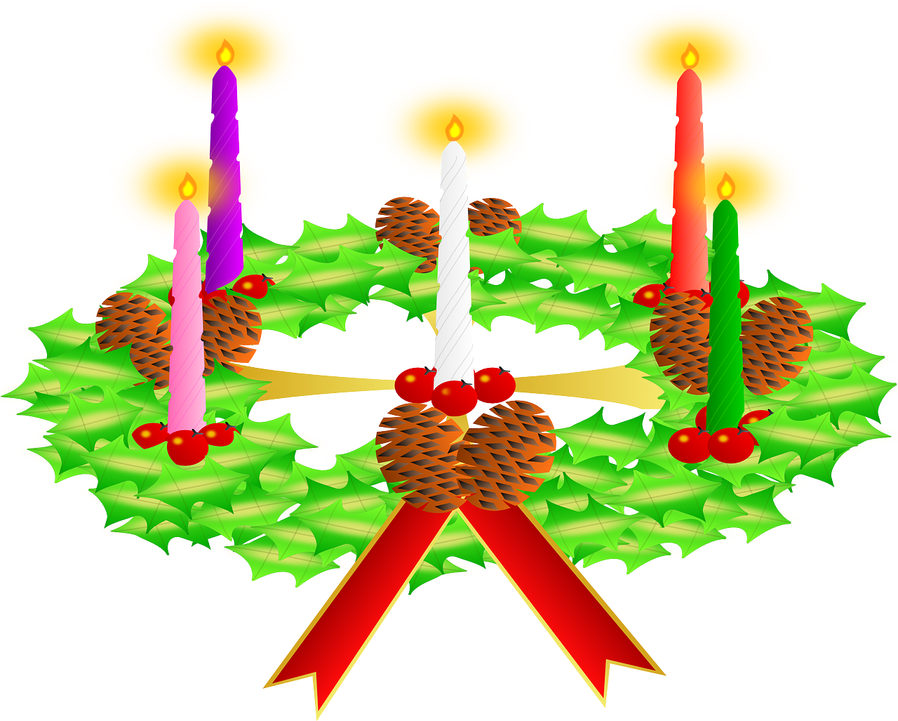 advent wreath candles wreath free photo