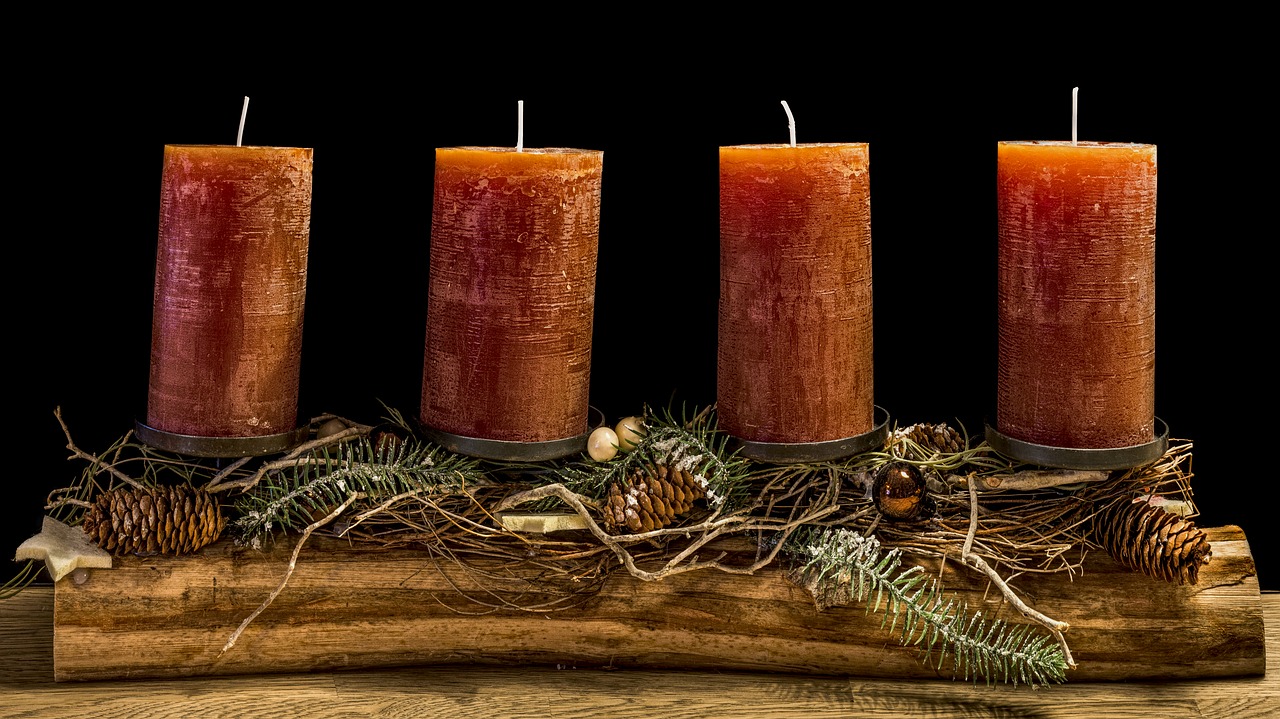 advent wreath christmas wreath candles free photo