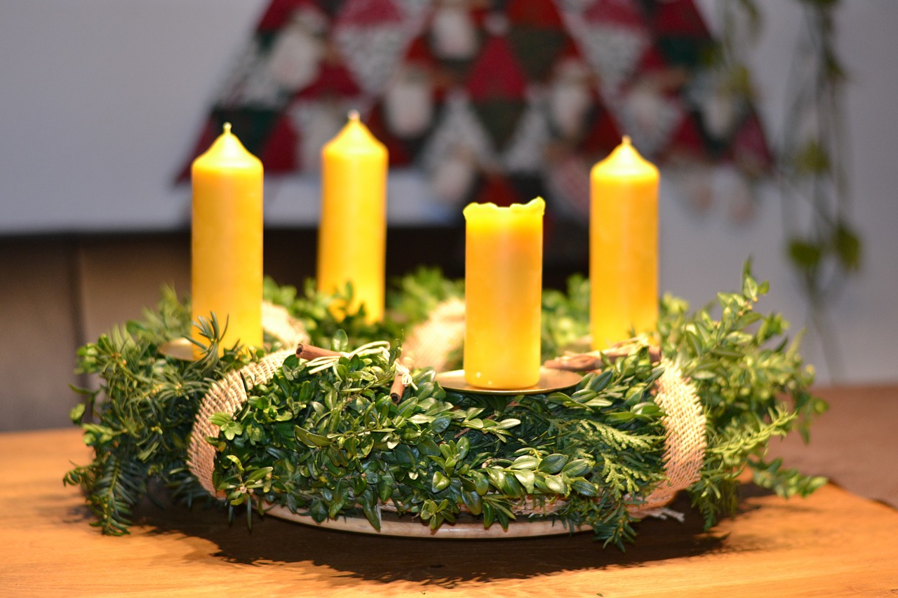 advent wreath christmas deco free photo