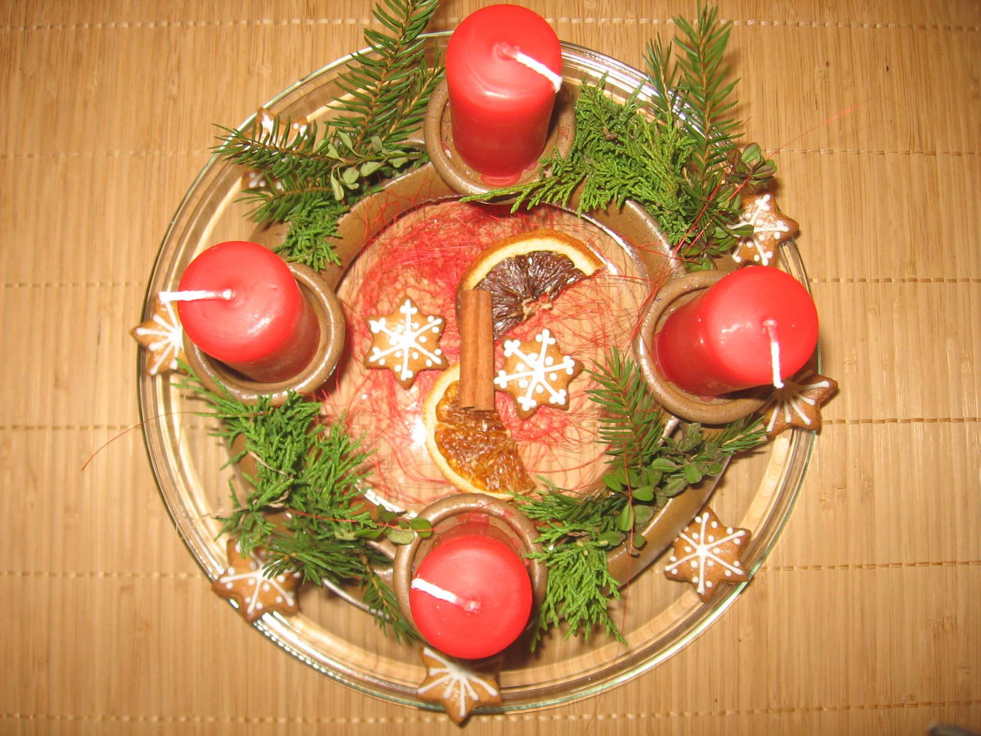 candles wreath advent free photo