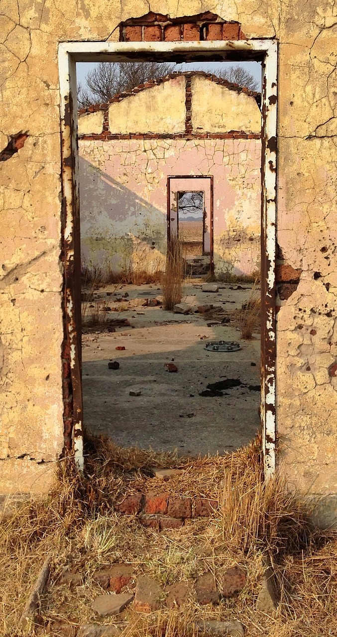 adventure doorway derelict free photo