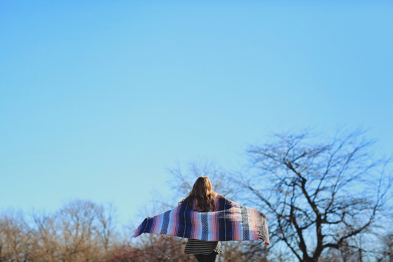 adventure blanket blue sky free photo