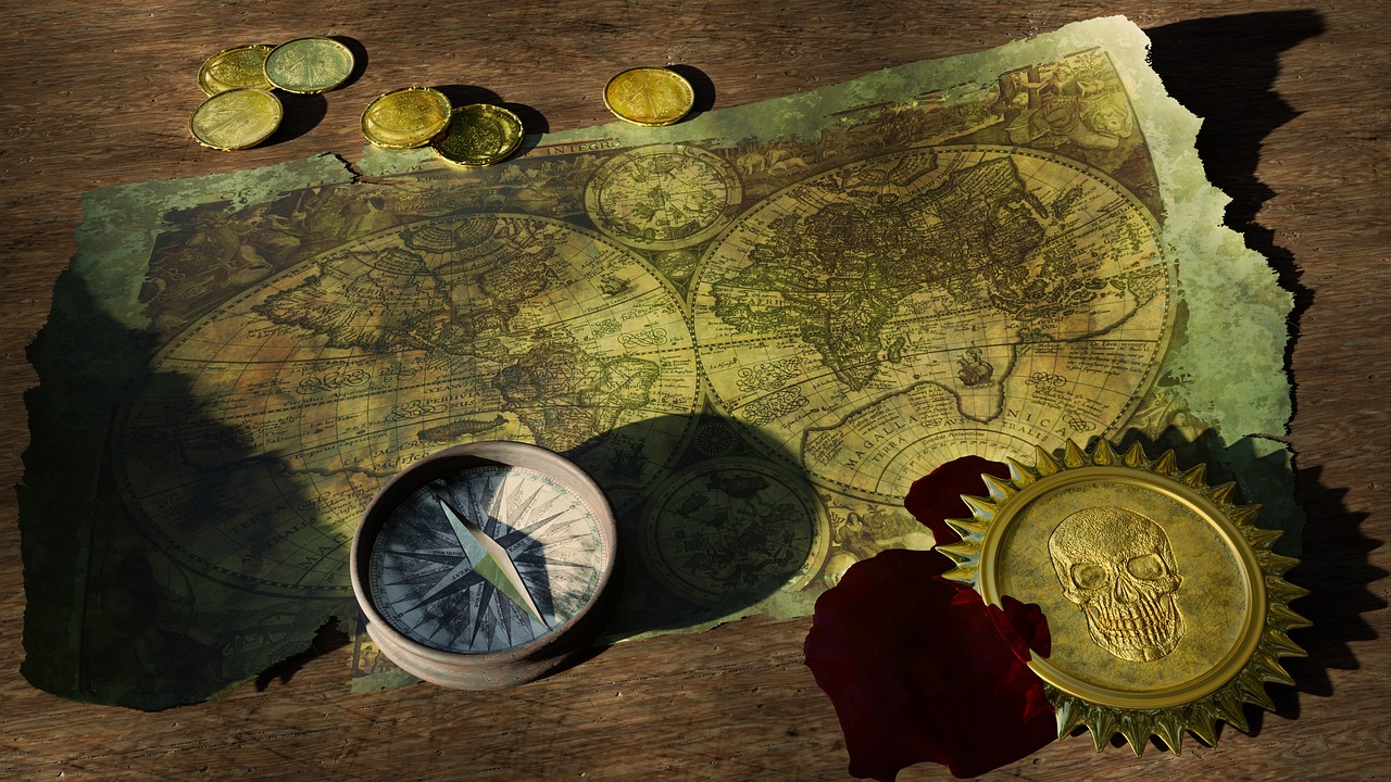 adventure still life old world map free photo