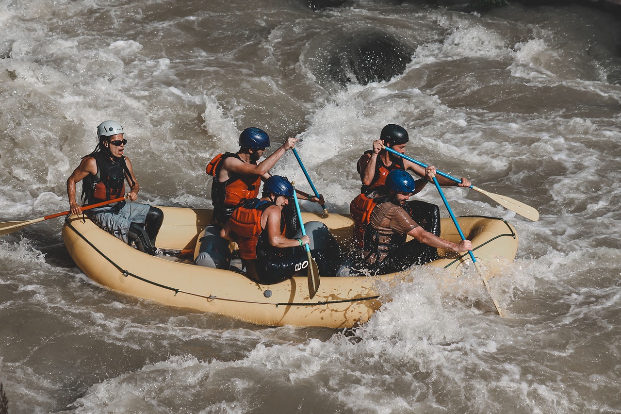 adventure  river  rafting free photo