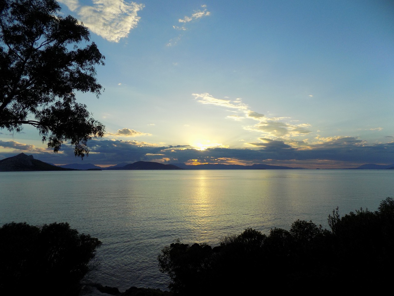 aegina island greece sunset free photo