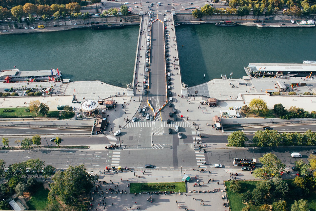 aerial bridge architecture free photo