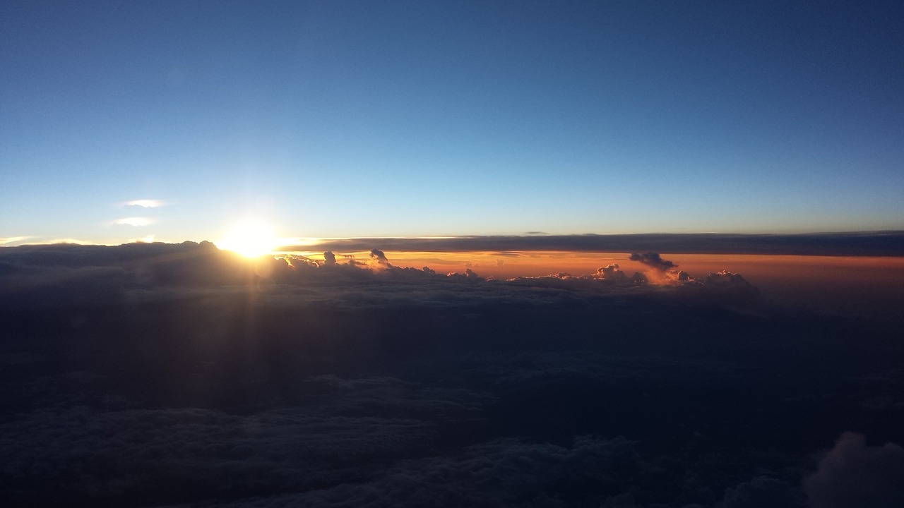 aerial sky clouds free photo