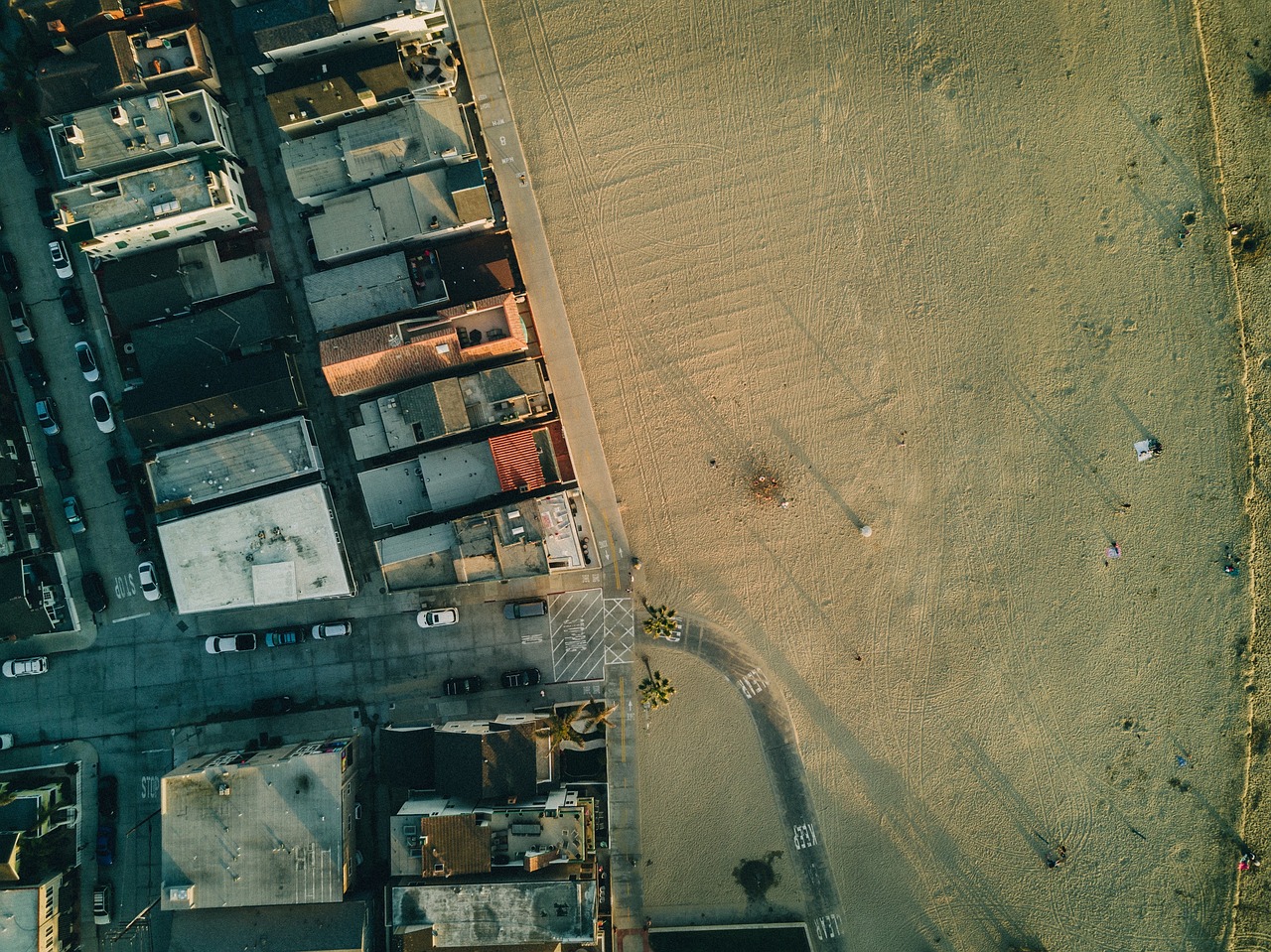 aerial view rooftops free photo