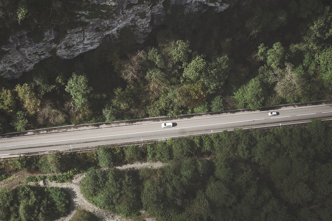 aerial view mountain free photo