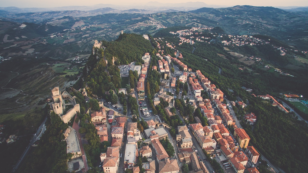 aerial view building free photo