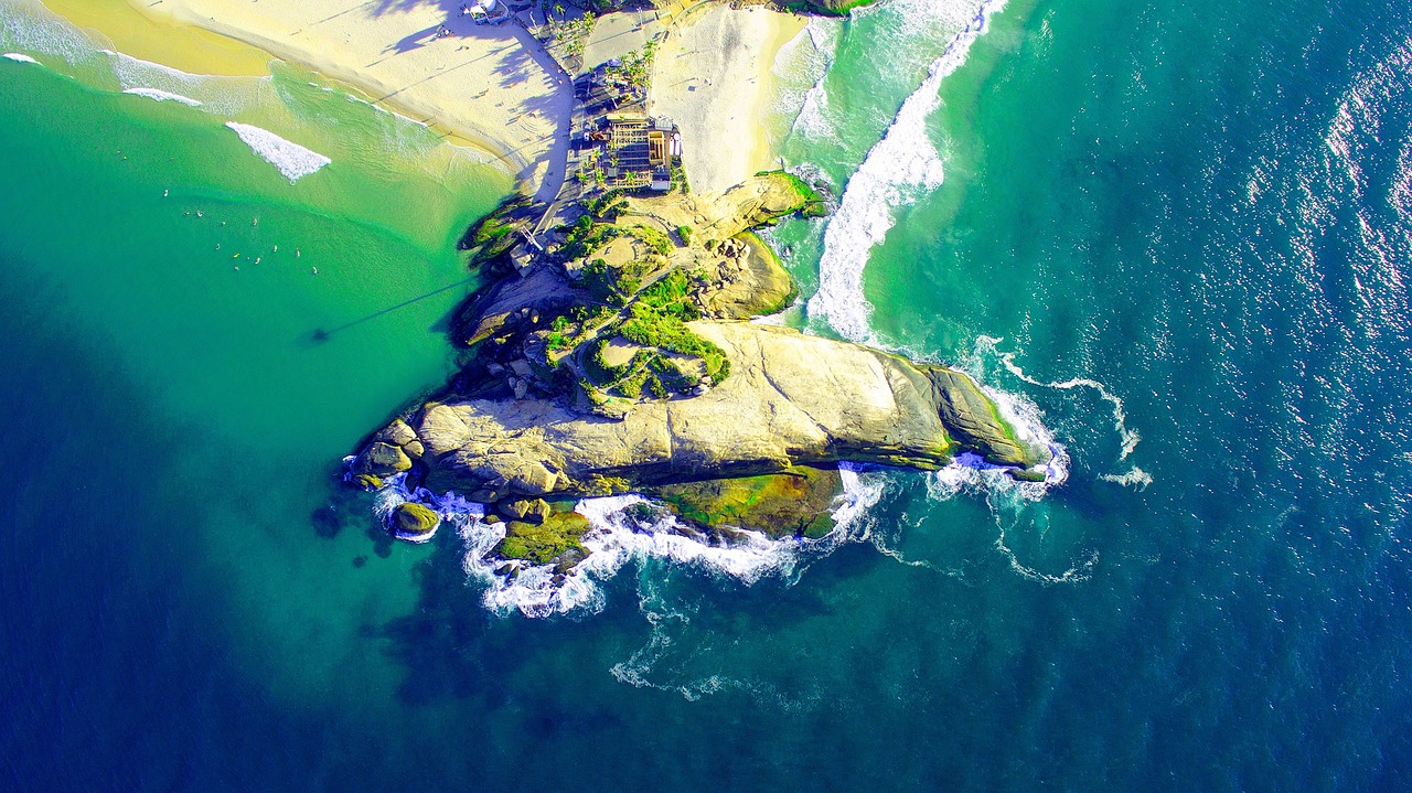 aerial water ocean free photo