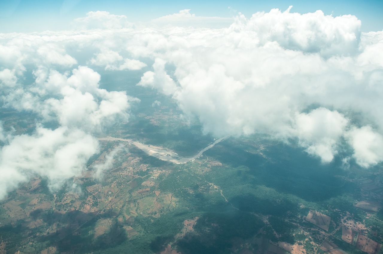 aerial  clouds  sky free photo