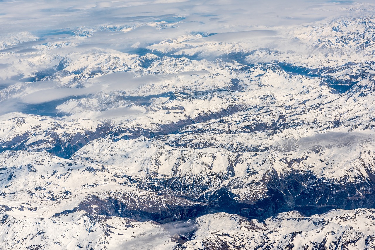 aerial view mountain free photo