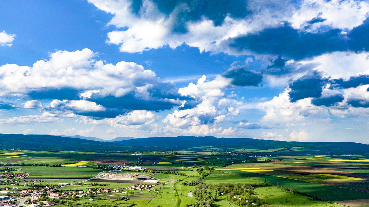 aerial photography  blue sky  sky free photo