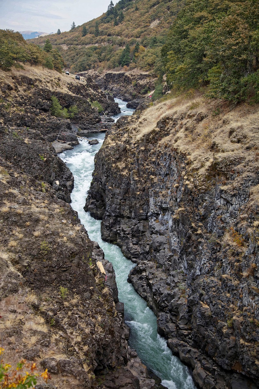 aerial view klickitat river river free photo