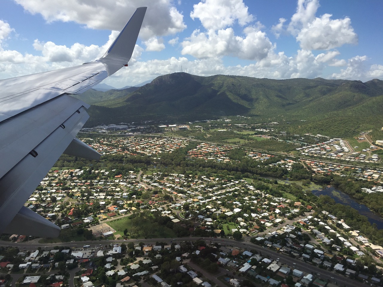 aero plane travel view free photo