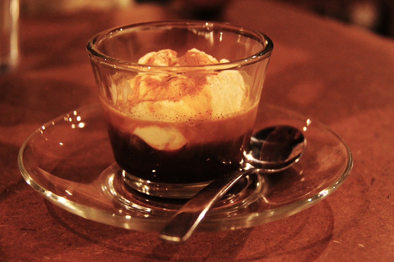 affogato ice cream coffee free photo