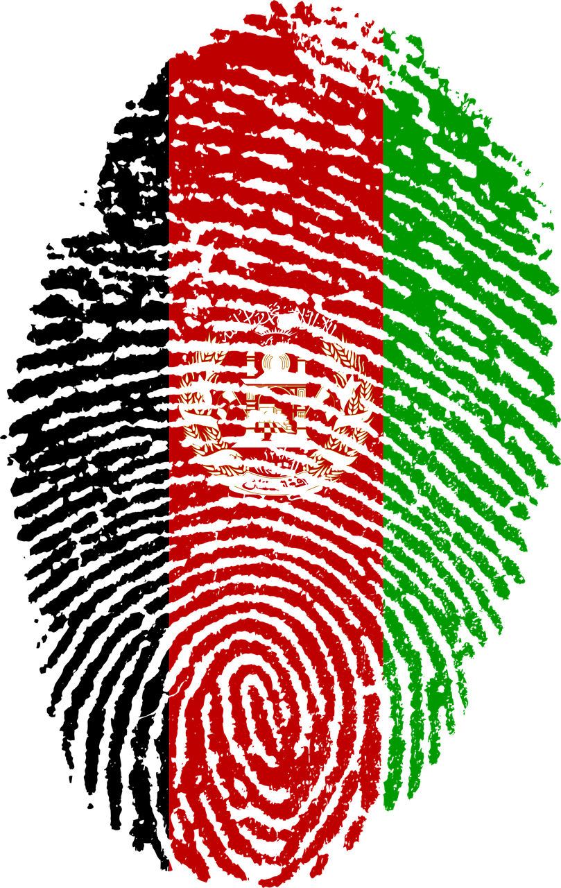 afghanistan flag fingerprint free photo