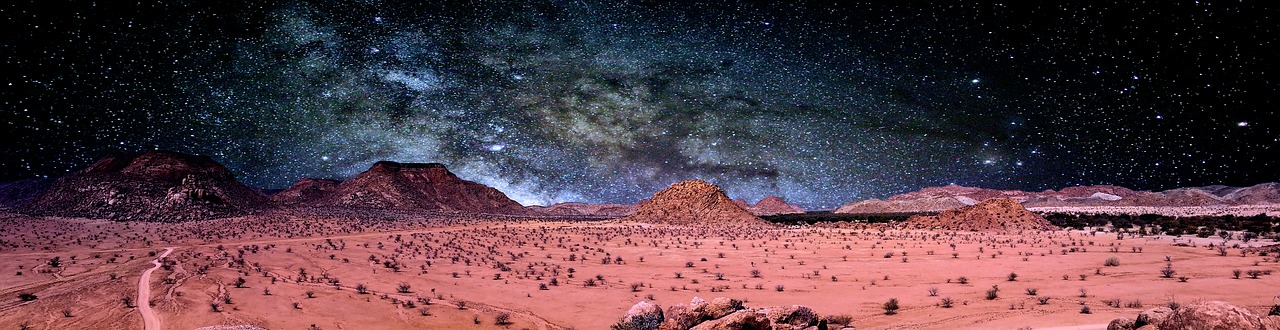 africa landscape milky way free photo