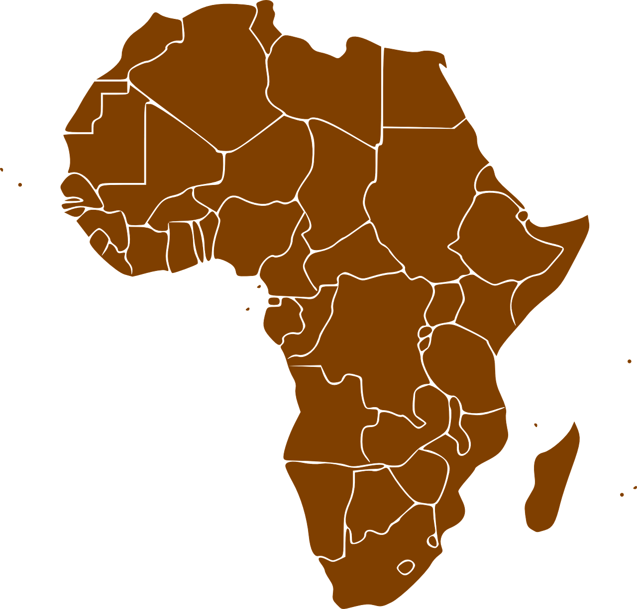 africa continent map free photo