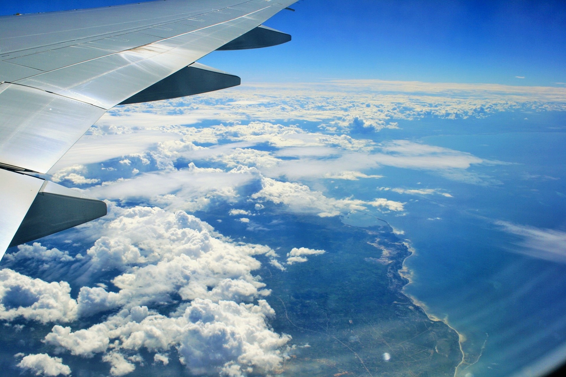 sky clouds view free photo