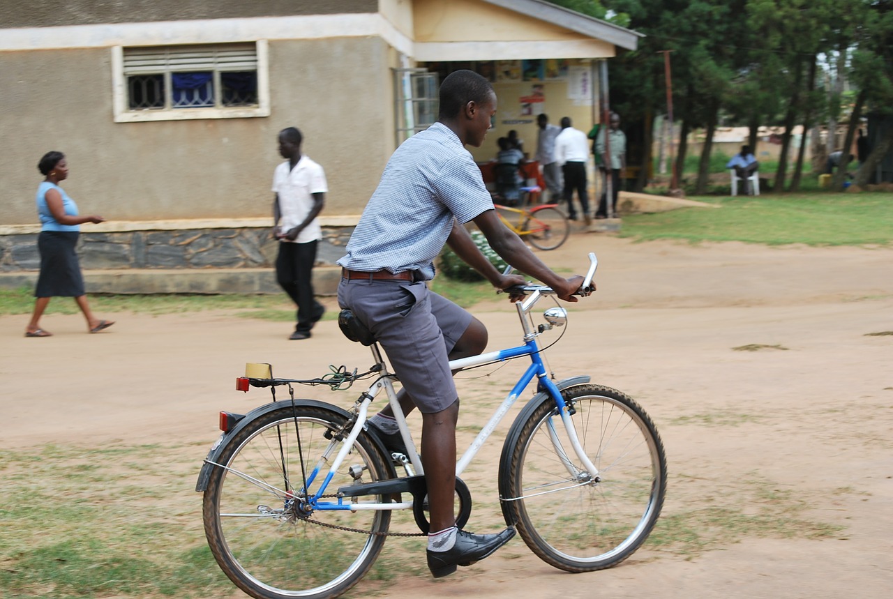 african uganda bicycle free photo