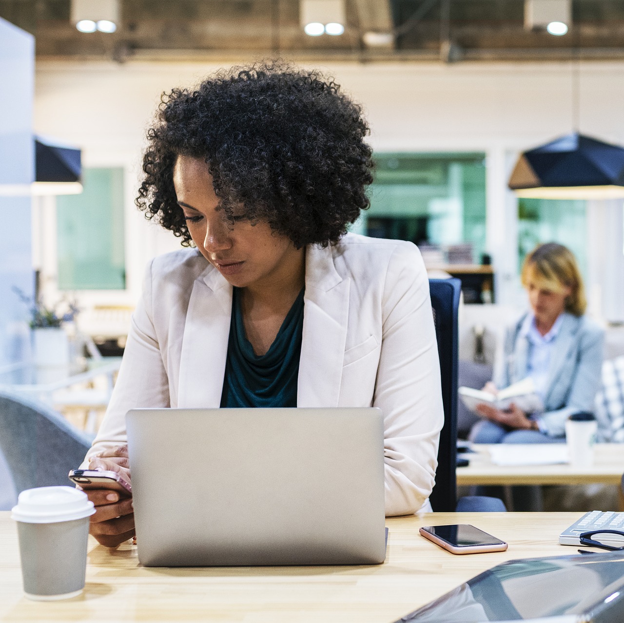 african american  browsing  business free photo