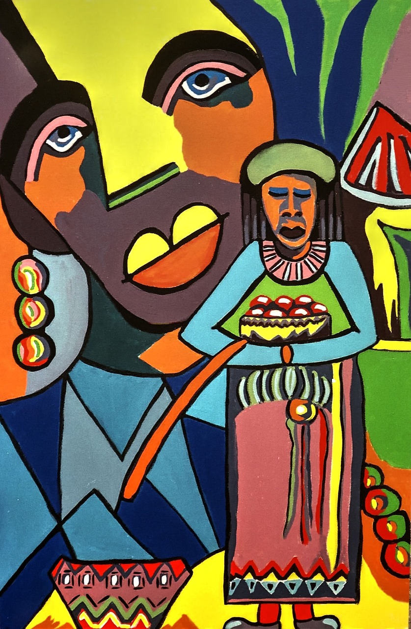 african art design painting free photo