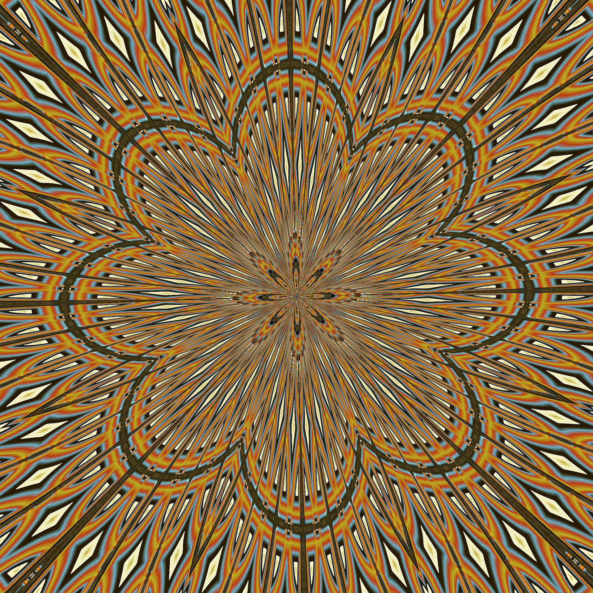 african brick kaleidoscope free photo