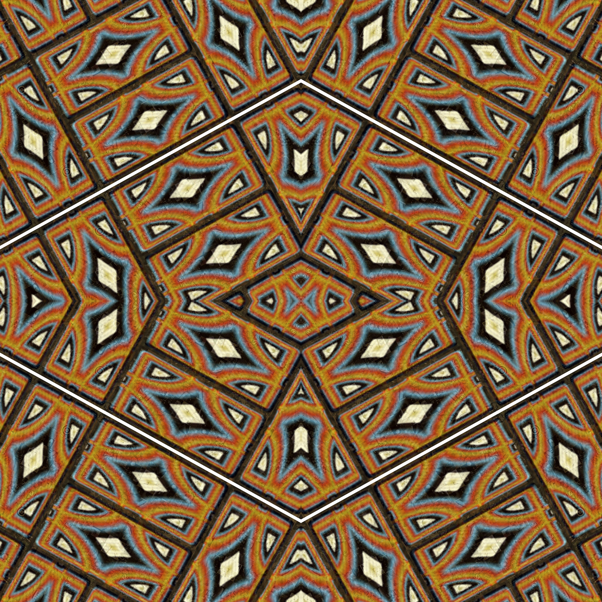 kaleidoscope brick pattern free photo