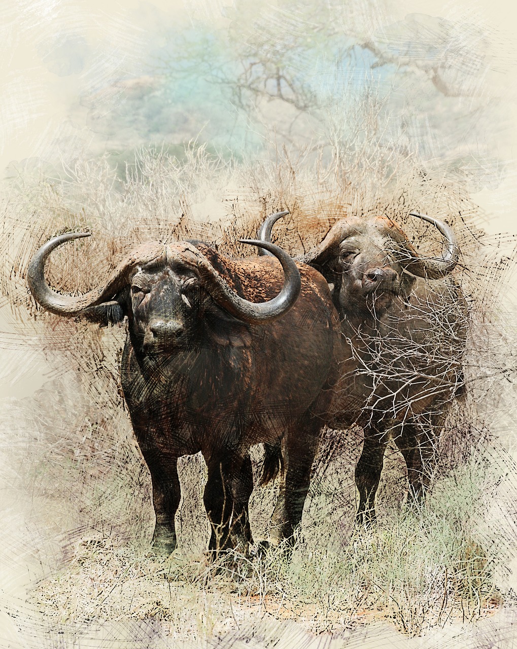 african buffalo buffalo africa free photo