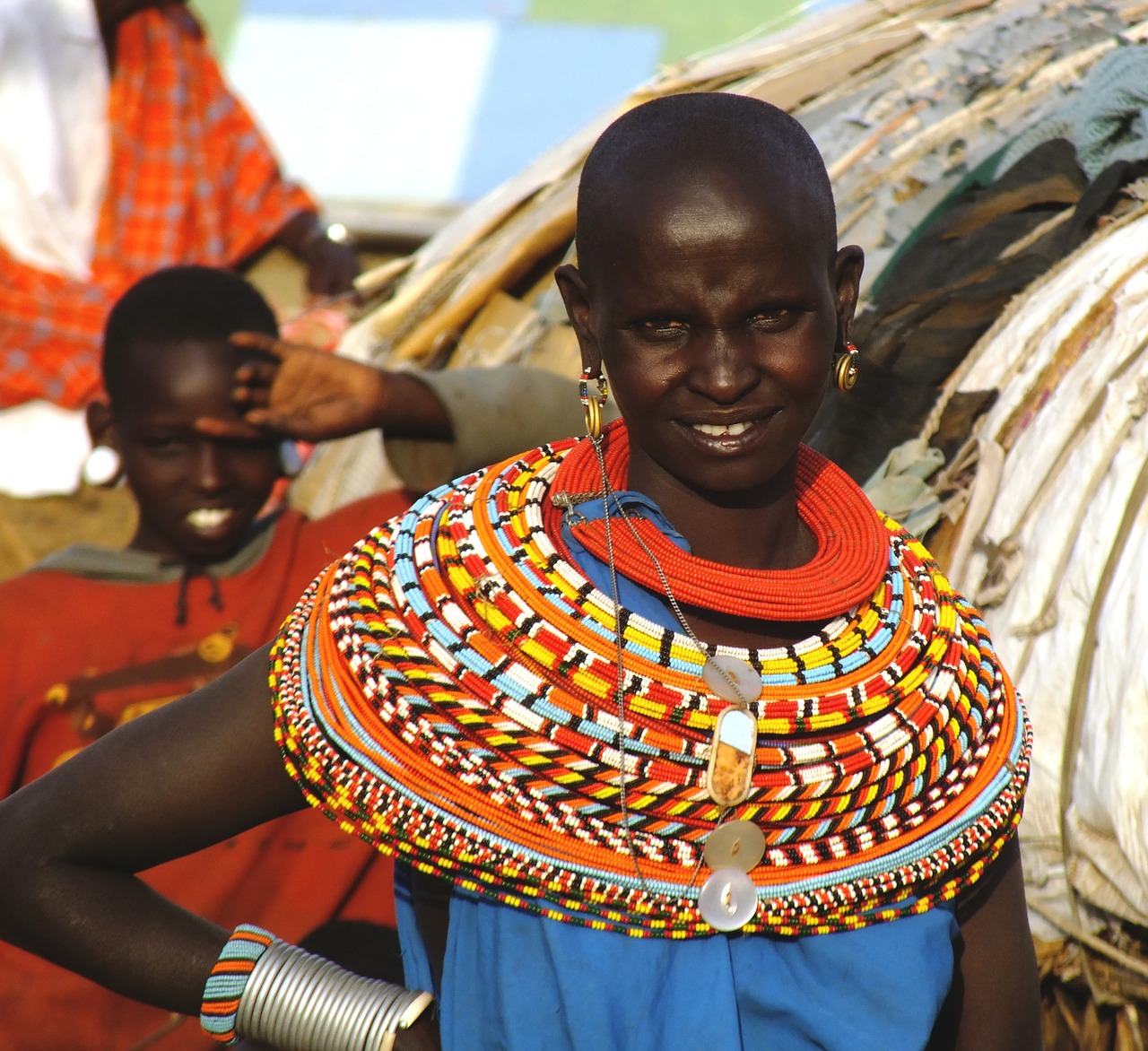 african woman samburu tribe kenya free photo