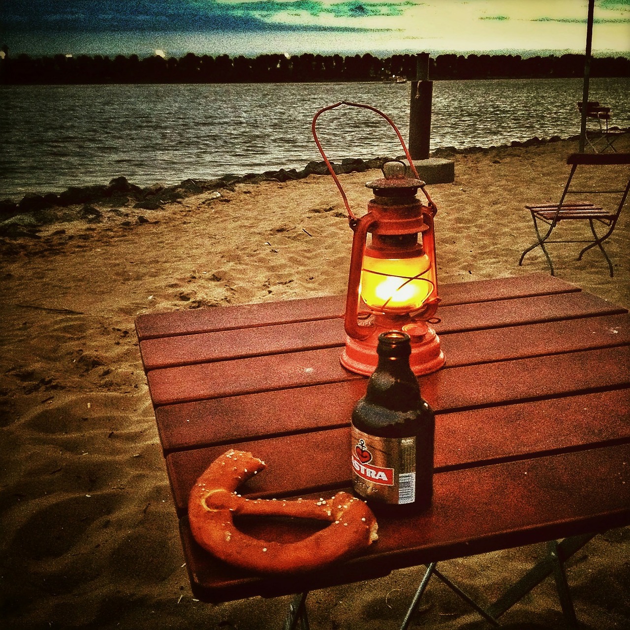after work beach beer free photo
