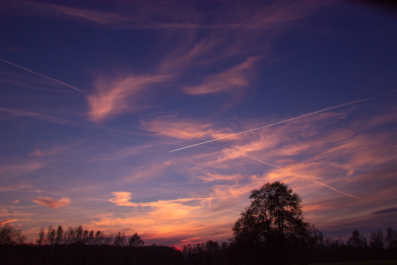 afterglow sky evening sky free photo