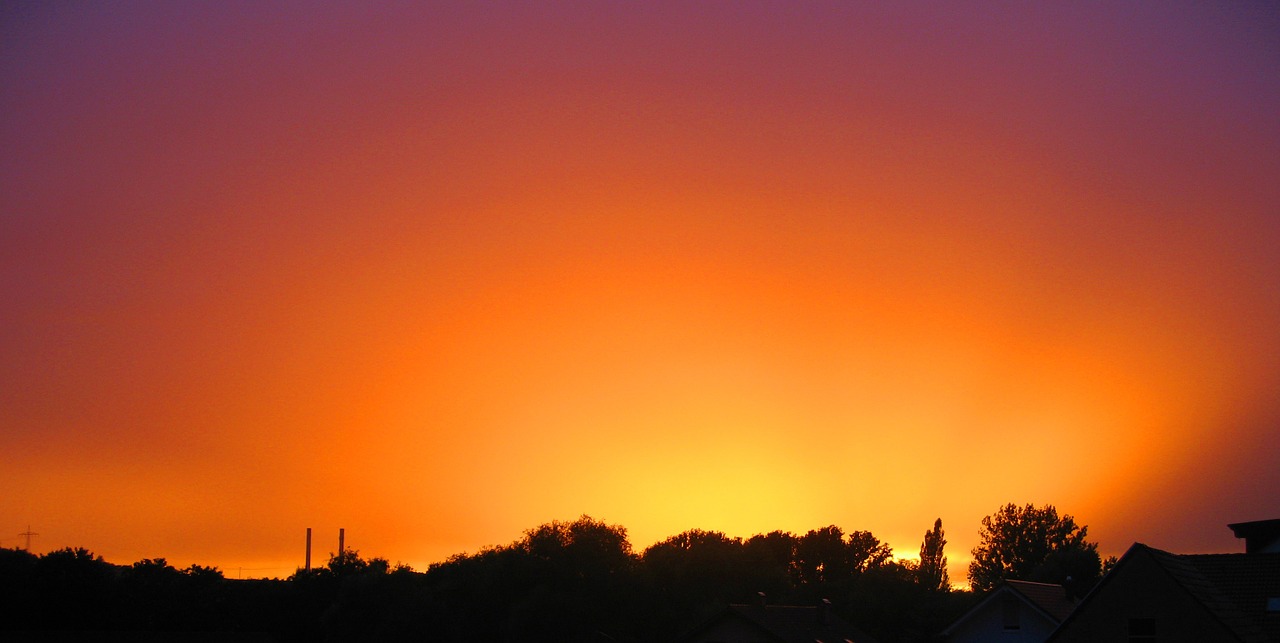 afterglow sky evening sky free photo